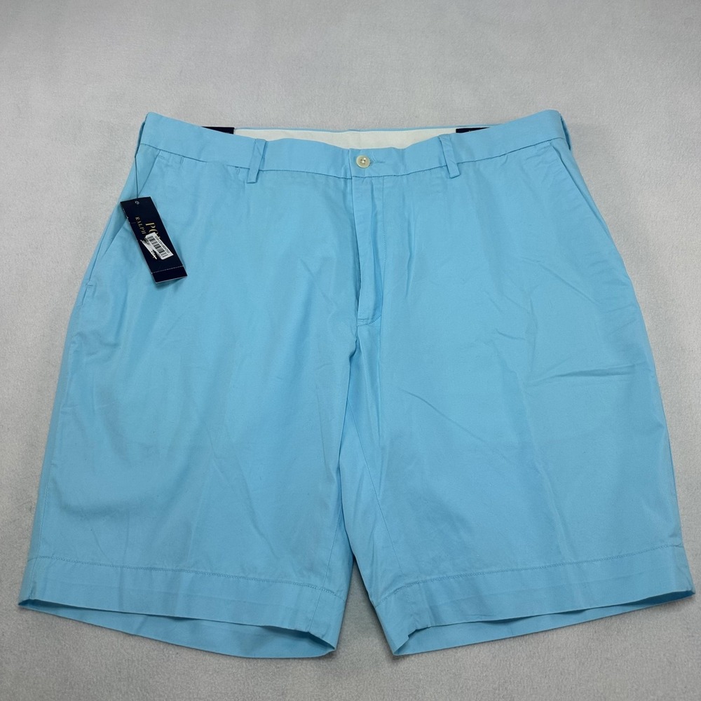 Polo Ralph Lauren Shorts Mens 36 Blue Classic Fit 9" Pima Cotton Chino Preppy
